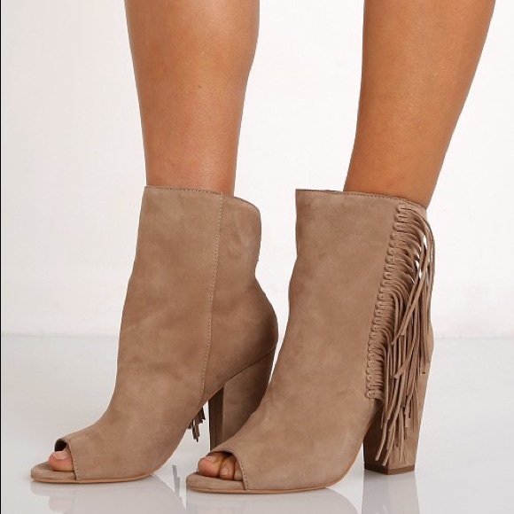 Dolce Vita Shoes - Dolce Vita Mazarine Fringe Bootie - Almond